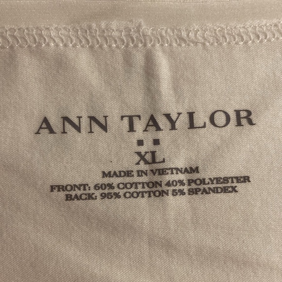 Ann Taylor White Sequin Design Stretch Camisole & Adjustable Straps - Size XL - Picture 2 of 14